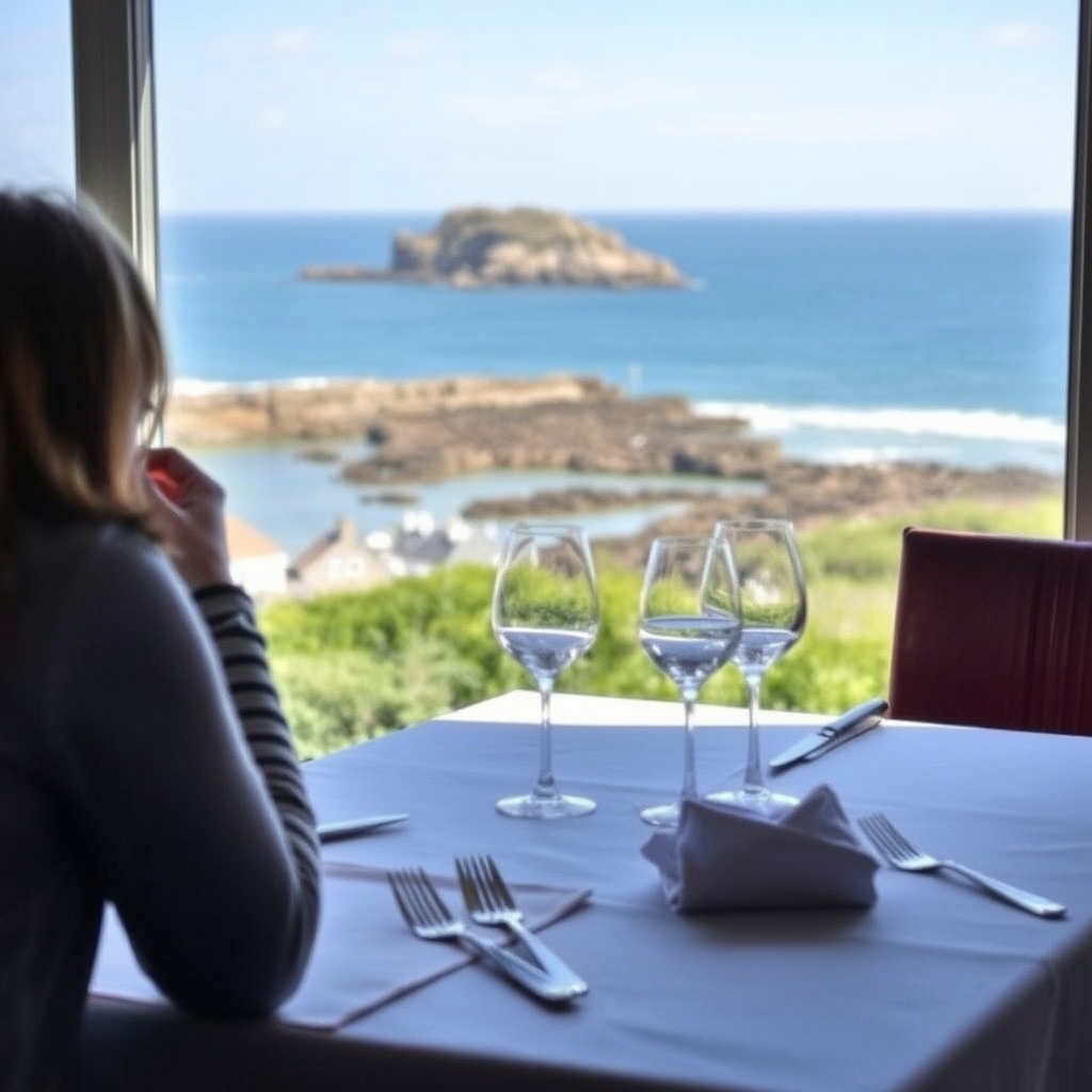 Port-Manech et l'anse : des vues plus sauvages sur l'océan — Restaurant avec vue sur mer a Moelan sur Mer